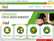 Tablet Screenshot of adeli.gov.co